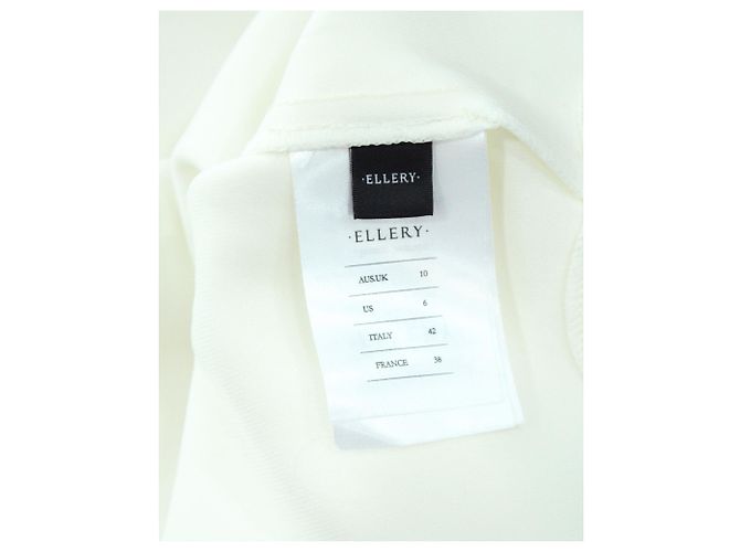Top de manga acampanada con hombros descubiertos Ellery Elize en algodón blanco - vista 5