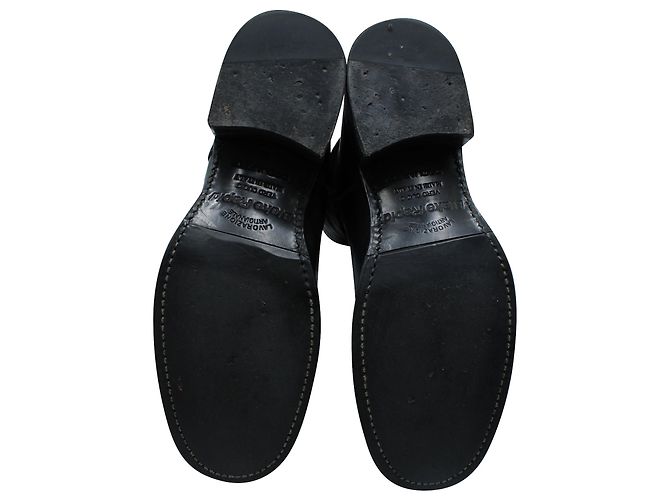 Dsquared2 Distressed Buckle Boots in Black Leather - view 6
