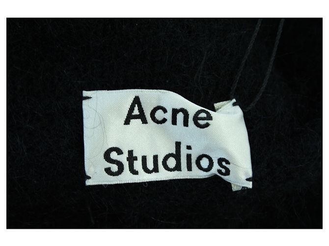 Autre Marque Acne Studios – Raya – Lange Strickjacke aus blauem Mohair - Ansicht 4
