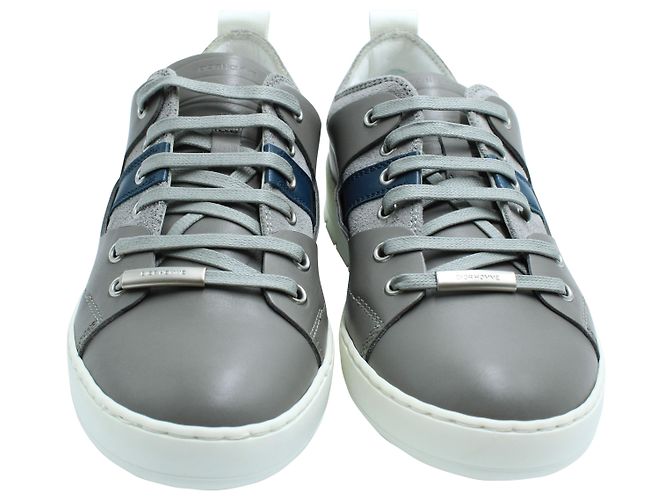 Sneakers basse Dior in pelle grigia Grigio - vista 2