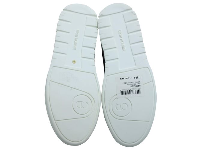 Sneakers basse Dior in pelle grigia Grigio - vista 6