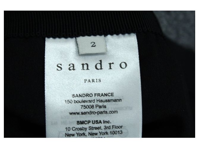 Falda corta de encaje Sandro Paris de poliamida beige - vista 5