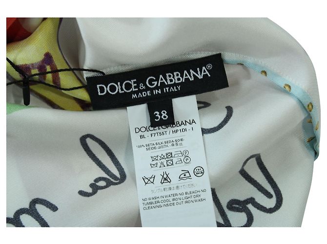 Dolce & Gabbana Hemd mit Herzdruck aus mehrfarbiger Seide - Ansicht 4
