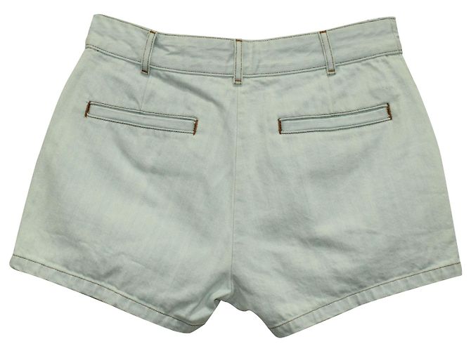 Apc EN.PAG.do. Shorts vaqueros de algodón azul claro - vista 2