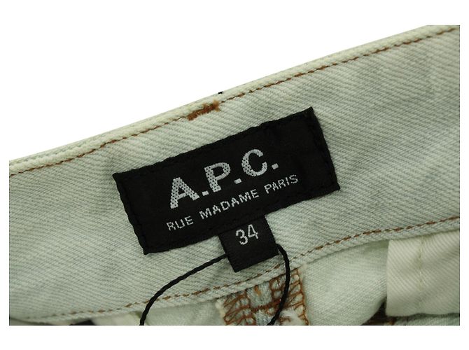 Apc EN.PAG.do. Shorts vaqueros de algodón azul claro - vista 3