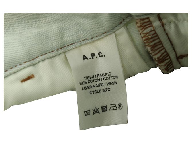 Apc EN.PAG.do. Shorts vaqueros de algodón azul claro - vista 4