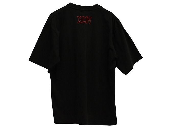 T-shirt con stampa logo GCDS in cotone nero - vista 2