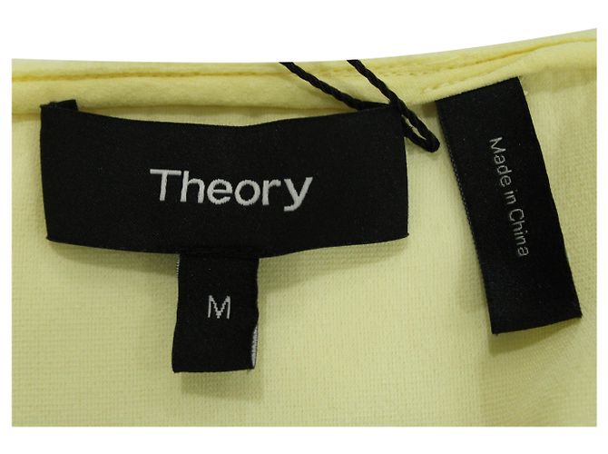 Canotta Theory Easy Slip in viscosa gialla Giallo - vista 4