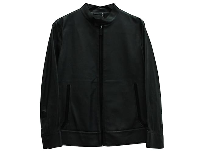 Berluti Biker Jacket in Black Leather ref.571599 - Joli Closet