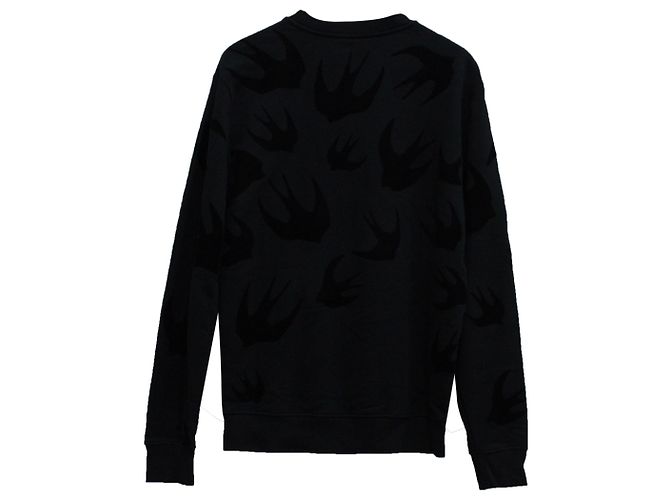 Suéter Mcq Swallow com Estampa Completa em Algodão Preto - vista 2