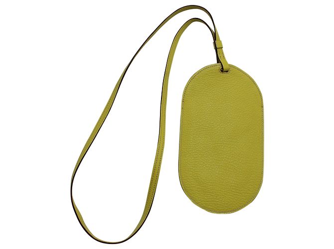 Capa para celular Hermès In-the-Loop To Go GM Verso em couro de cabra amarelo - vista 2