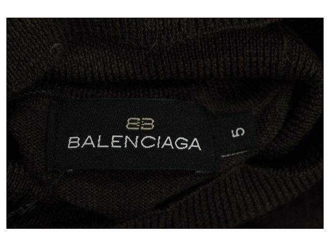 Balenciaga Pullover mit B-Logo aus mehrfarbigem Kaschmir - vista 3