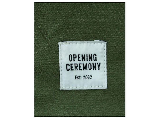 Opening Ceremony Coach-Jacke mit Symphonie-Patch zur Eröffnungszeremonie aus grüner Baumwolle Khaki - Ansicht 3
