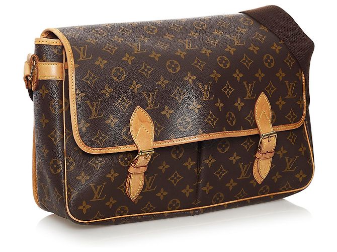 Louis Vuitton Marrone Monogram Sac Gibeciere GM - vista 2