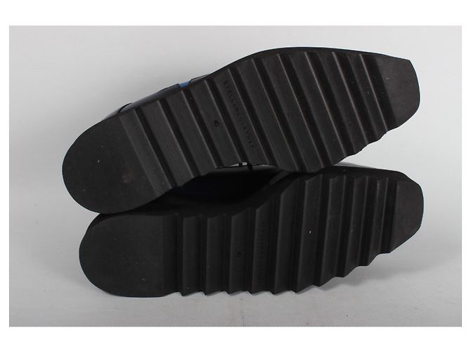 Stella Mc Cartney Stringate Elyse in pelle vegana con stelle Stella McCartney. Nero Blu - vista 8