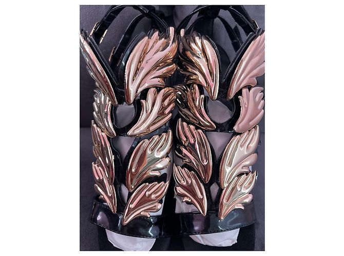 Sandali Giuseppe Zanotti in scamosciato nero - vista 10