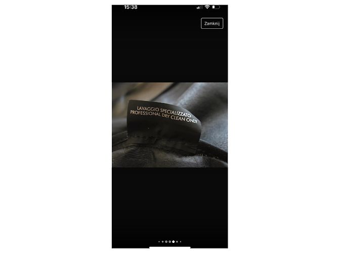 Abrigo largo de cuero negro Gucci - vista 7