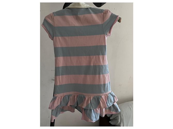 Ralph Lauren Rugby Kleid aus Baumwolle Rosa Pink - Ansicht 3