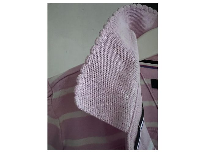 Tommy Hilfiger Rugby gestreiftes Baumwollkleid Rosa Pink - Ansicht 2