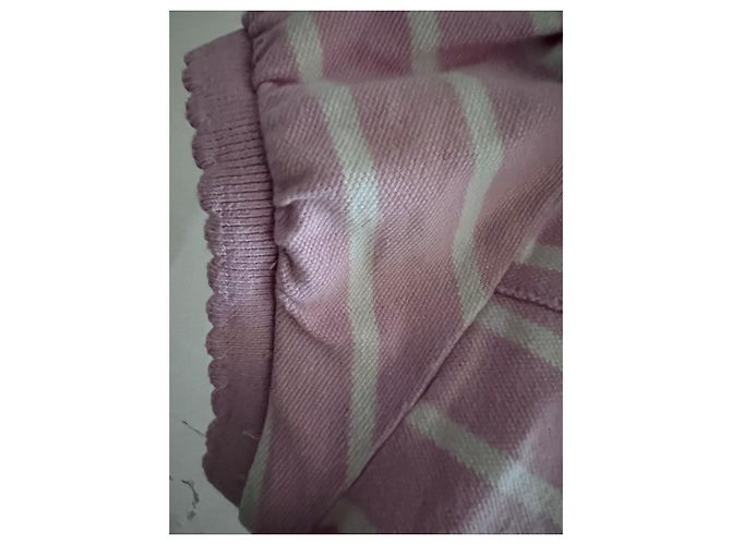 Tommy Hilfiger Rugby gestreiftes Baumwollkleid Rosa Pink - Ansicht 3