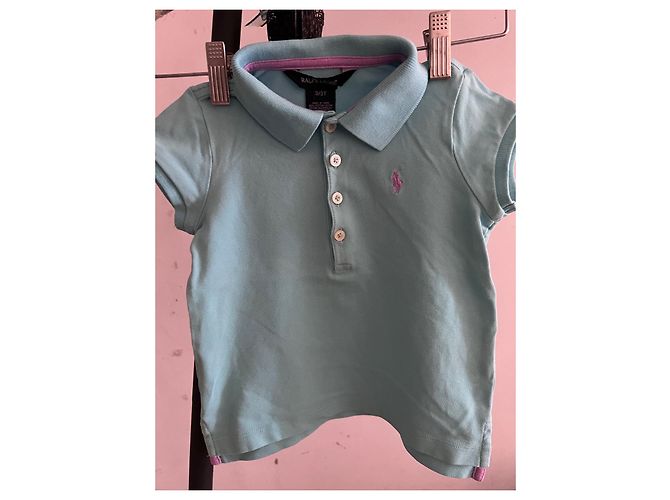 Polo Ralph Lauren T-Shirt Hellblau Baumwolle - Ansicht 3