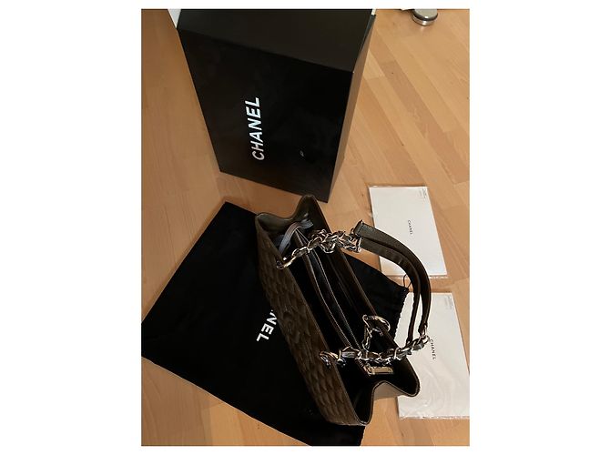Chanel Grand Shopping Caviale GST Marrone - vista 10