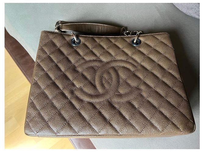 Chanel Grand Shopping Caviale GST Marrone - vista 14