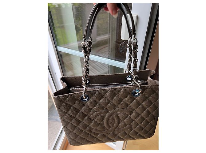 Chanel Grand Shopping Caviale GST Marrone - vista 2