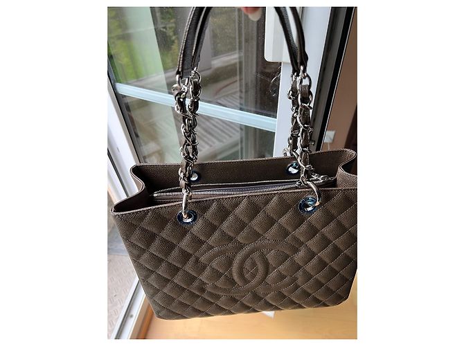 Chanel Grand Shopping Caviale GST Marrone - vista 3