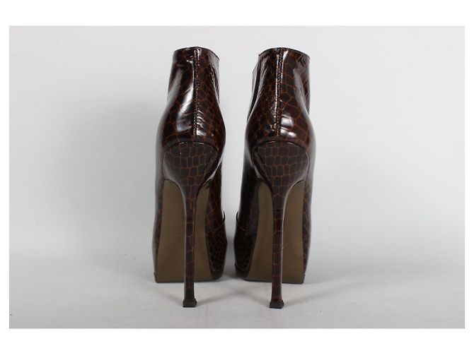 Stivaletto Yves Saint Laurent Marrone - vista 4