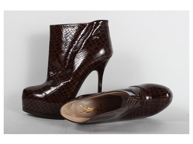 Stivaletto Yves Saint Laurent Marrone - vista 6
