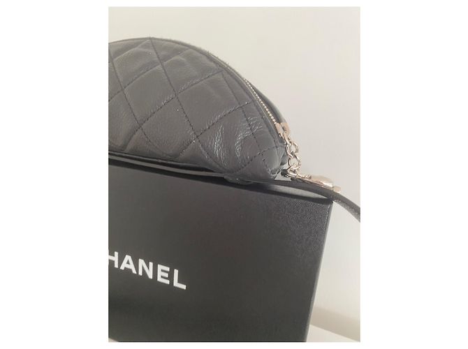 Marsupio Chanel in pelle martellata nera Nero - vista 16