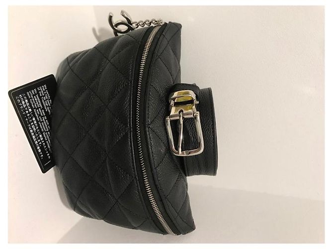 Marsupio Chanel in pelle martellata nera Nero - vista 20