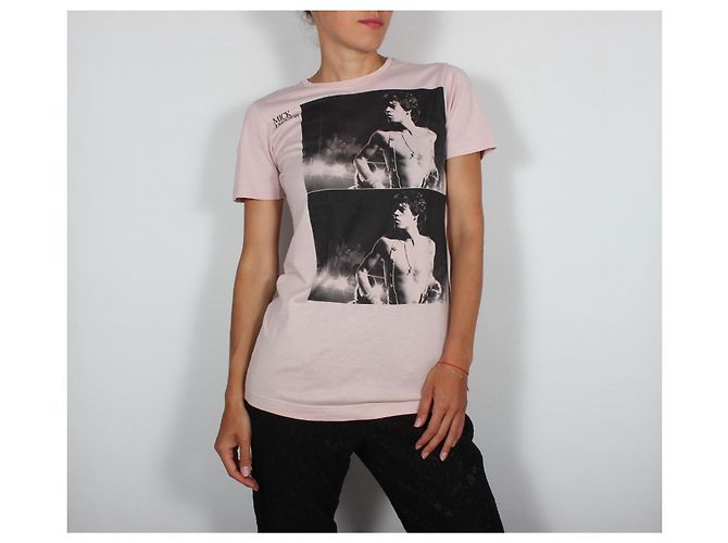 Camiseta Dolce & Gabbana con Mick Jagger. Negro Rosa - vista 2