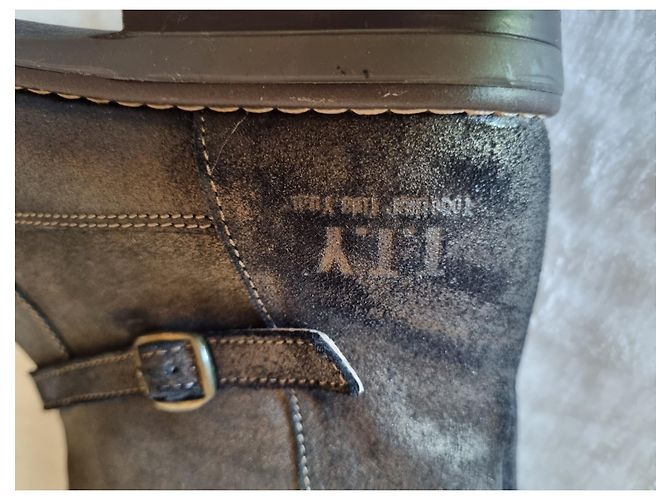 Autre Marque Botas de couro com cano médio TTY BabyBotte Marrom - vista 6
