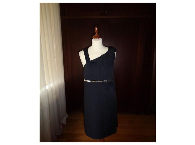 Vestido de cóctel de seda negro Chloé - vista 2