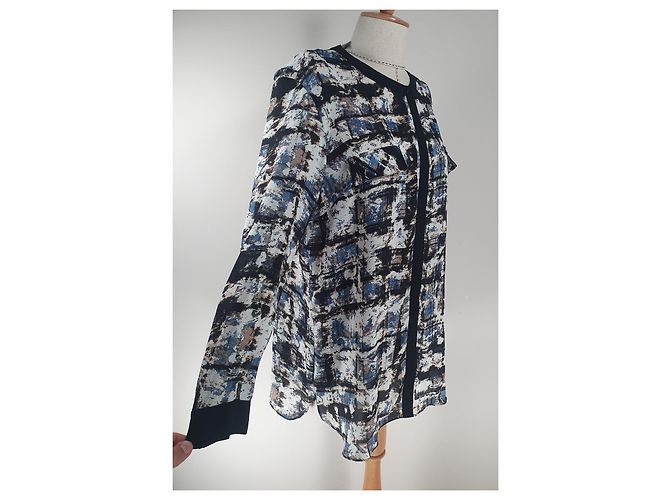 Cynthia Rowley Langes Top Shirt XL Polyester Mehrfarben - Ansicht 2