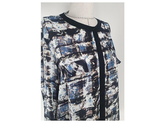 Cynthia Rowley Langes Top Shirt XL Polyester Mehrfarben - Ansicht 3