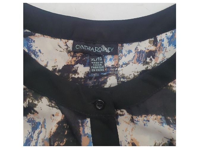 Cynthia Rowley Langes Top Shirt XL Polyester Mehrfarben - Ansicht 5