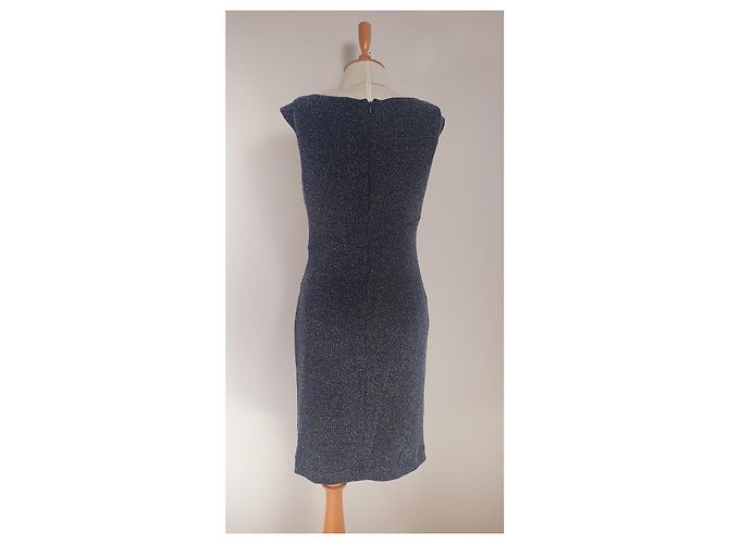Vestido Ralph Lauren Azul Prateado Prata - vista 4