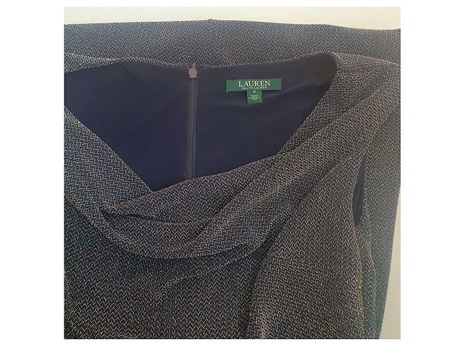 Vestido Ralph Lauren Azul Prateado Prata - vista 5
