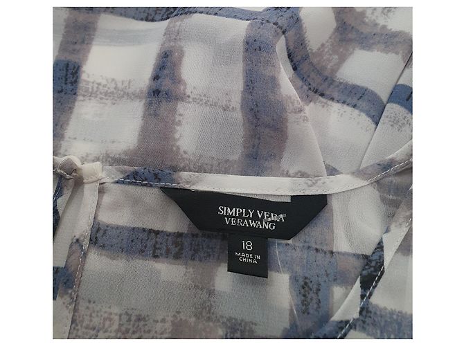 Camicetta Vera Wang Simply in Poliestere Multicolore XL - vista 5