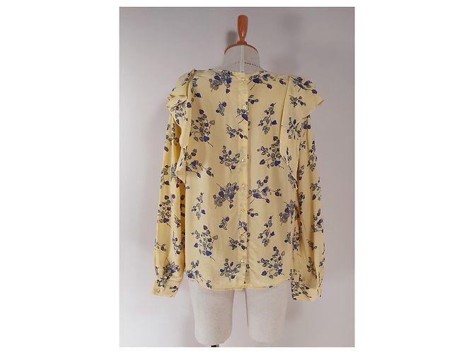 Autre Marque Blusa Ivy & Oak Amarilla de Cupro Multicolor Amarillo - vista 4