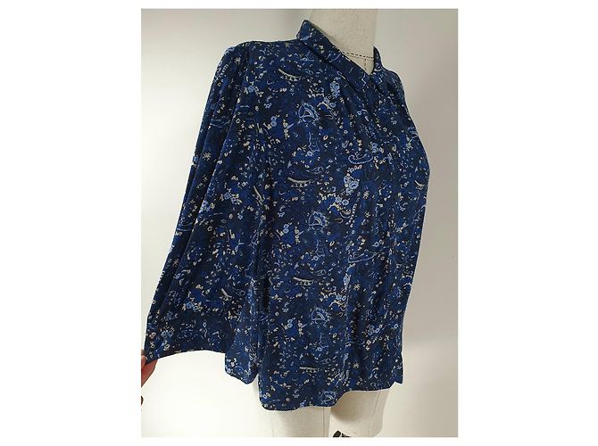 Camisa Noa Noa Azul de Viscosa - vista 3