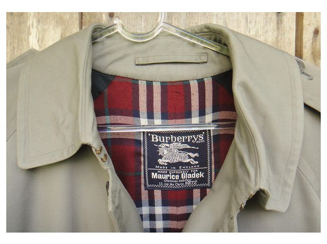 trench da uomo vintage Burberry 50 Grigio - vista 2