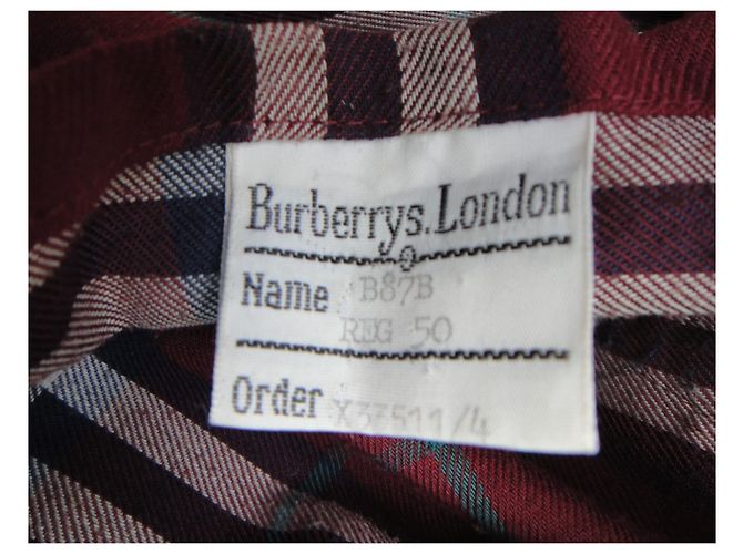trench da uomo vintage Burberry 50 Grigio - vista 6