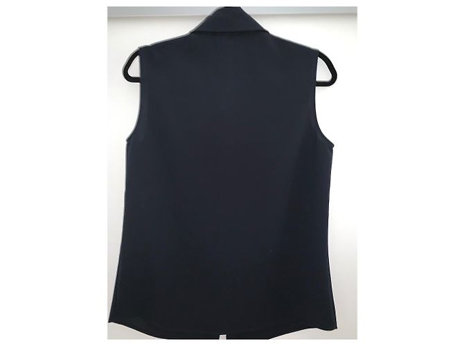 Chanel Oberteil Schwarz aus Polyester Größe M - Ansicht 2