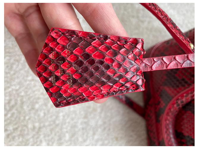 Louis Vuitton Alma BB Python Rot Handtasche - Ansicht 10