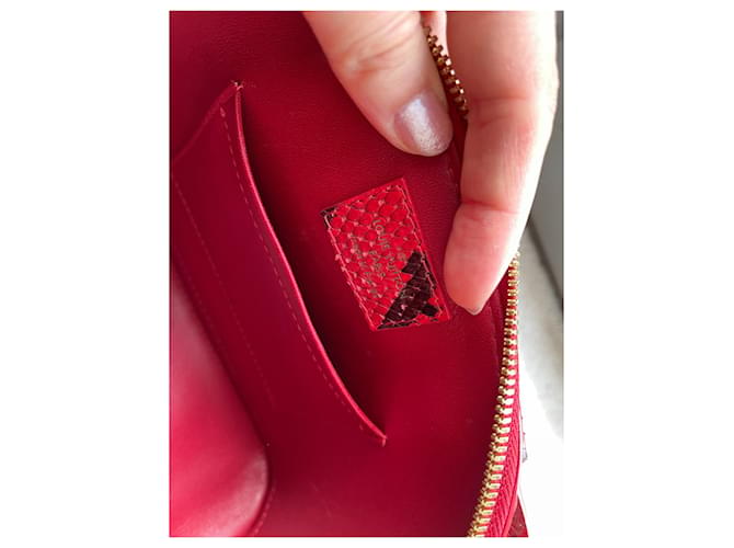 Louis Vuitton Alma BB Python Rot Handtasche - Ansicht 8