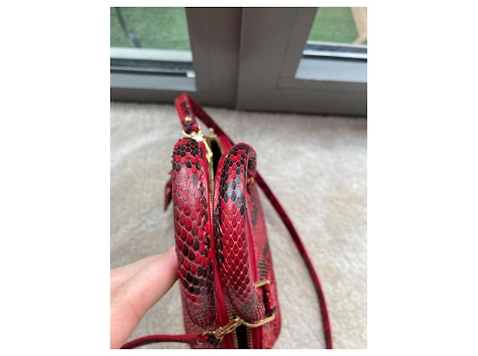 Louis Vuitton Alma BB Python Rot Handtasche - Ansicht 9
